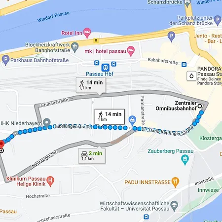 Apartman Zentrumsnahe Wohnung Mit 2 Separaten Schlafzimmern Passau